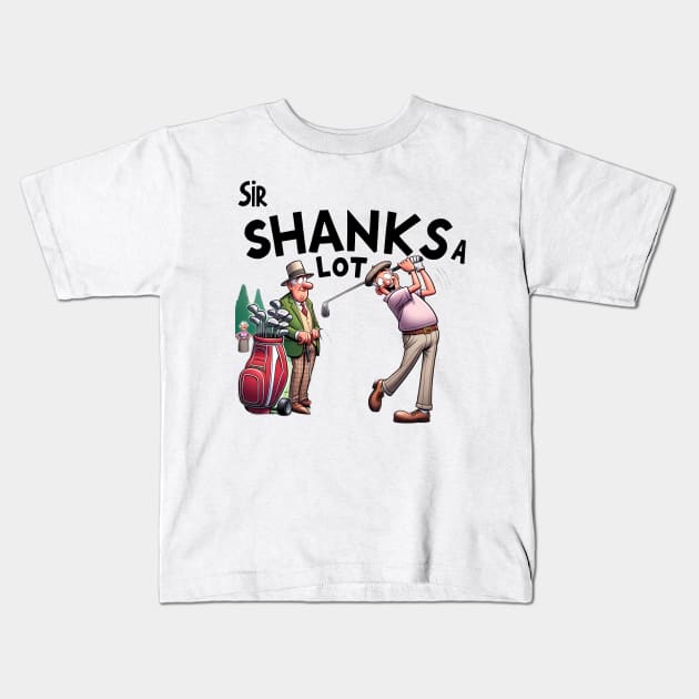 Sir Shanks A Lot Kids T-Shirt by TooplesArt